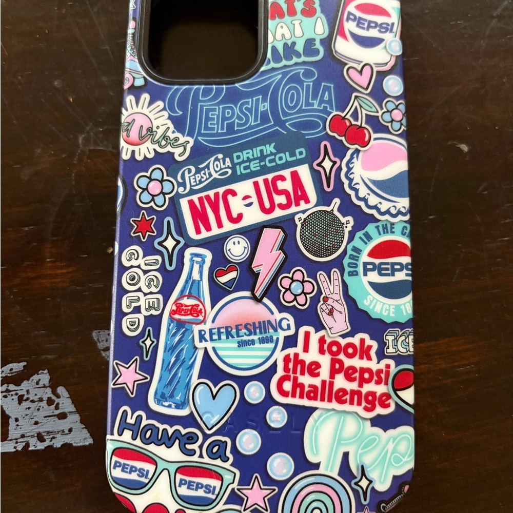 Pepsi Graphic Phone Case - Blue and Red